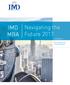 IMD Navigating the MBA Future 2017