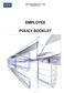 S.D.F ELECTRICAL PTY LTD ABN EMPLOYEE POLICY BOOKLET