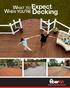 What to expect when you re decking