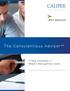 The Conscientious Advisor SM. A New Paradigm in Wealth Management Sales