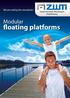 We are setting the standards! Modular. floating platforms