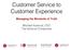 Customer Service to Customer Experience
