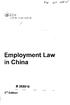 LCCH a Wolters Kluwer business. Employment Law in China B nd Edition