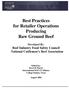 Best Practices for Retailer Operations Producing Raw Ground Beef