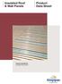 Insulated Roof & Wall Panels. Foilback KS1000 FB Insulated Roof Panels. Product Data Sheet