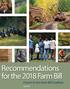 Recommendations for the 2018 Farm Bill Forests in the Farm Bill Coalition