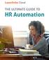 Cloud. THE ULTIMATE GUIDE TO HR Automation