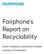 Fairphone s Report on Recyclability. Does modularity contribute to better recovery of materials?