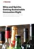 Wine and Spirits: Getting Sustainable Innovation Right