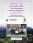 The Successful CAO: Local Government Advanced Management