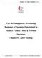Cost & Management Accounting Bachelors of Business (Specialized in Finance) Study Notes & Tutorial Questions Chapter 3: Labor Costing