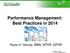 Performance Management: Best Practices in Paula H. Harvey, MBA, SPHR, GPHR