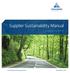 Supplier Sustainability Manual