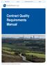 Contract Quality Requirements Manual