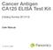 Cancer Antigen CA125 ELISA Test Kit