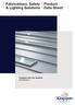 Fabrications, Safety & Lighting Solutions. Product Data Sheet. Kingspan Day-Lite Upstand KS1000 DLU