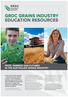 GRDC GRAINS INDUSTRY EDUCATION RESOURCES