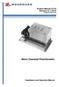 Product Manual (Revision D, 1/2013) Original Instructions. Motor Operated Potentiometer. Installation and Operation Manual