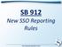 SB 912 New SSO Reporting Rules. Water Environment Association of Texas