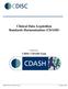 Clinical Data Acquisition Standards Harmonization (CDASH)