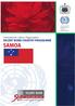 International Labour Organization DECENT WORK COUNTRY PROGRAMME SAMOA