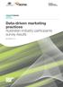 Data-driven marketing practices Australian industry participants survey results