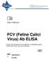 FCV (Feline Calici Virus) Ab ELISA
