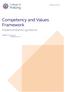 Competency and Values Framework