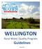 WELLINGTON. Rural Water Quality Program. Guidelines