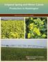 Irrigated Spring and Winter Canola Production in Washington WSU EXTENSION MANUAL EM006E