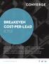 Breakeven Cost-per-Lead (CPL)