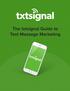 The txtsignal Guide to Text Message Marketing