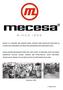 MECESA IS A DESIGNER AND MANUFACTURER COMPANY FROM BARCELONA SPECIALIZED IN FITTINGS AND COMPONENTS FOR INDUSTRIAL INSTRUMENTATION LINES BORN IN 1952.