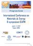 International Conference on Materials & Energy & symposium ICAPM