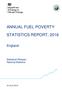 ANNUAL FUEL POVERTY STATISTICS REPORT, 2016