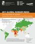 2011 GLOBAL HUNGER INDEX