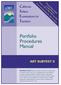 Portfolio Procedures Manual