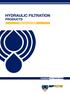 Hydraulic Filtration Products PANTONE.pdf 1 09/08/17 18:34 SUCTION FILTERS C M Y CM MY CY CMY K