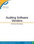Auditing Software Vendors