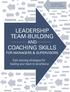 LEADERSHIP TEAM-BUILDING AND COACHING SKILLS FOR MANAGERS & SUPERVISORS