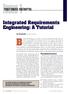 focus 1 requirements engineering Integrated Requirements Engineering: A Tutorial
