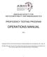 AMERICAN SOCIETY FOR HISTOCOMPATIBILITY AND IMMUNOGENETICS PROFICIENCY TESTING PROGRAM OPERATIONS MANUAL