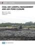 Coal Ash Landfill Management and Ash Pond Closure
