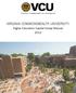VIRGINIA COMMONWEALTH UNIVERSITY. Higher Education Capital Outlay Manual 2012