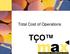 Total Cost of Operations TCO