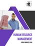 HUMAN REsource Management