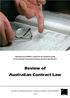 Review of Australian Contract Law
