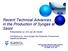 Recent Technical Advances in the Production of Syngas at Sasol Presentation by: EG van de Venter