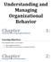 Understanding and Managing Organizational Behavior Chapter 1: