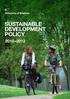 SUSTAINABLE DEVELOPMENT POLICY
